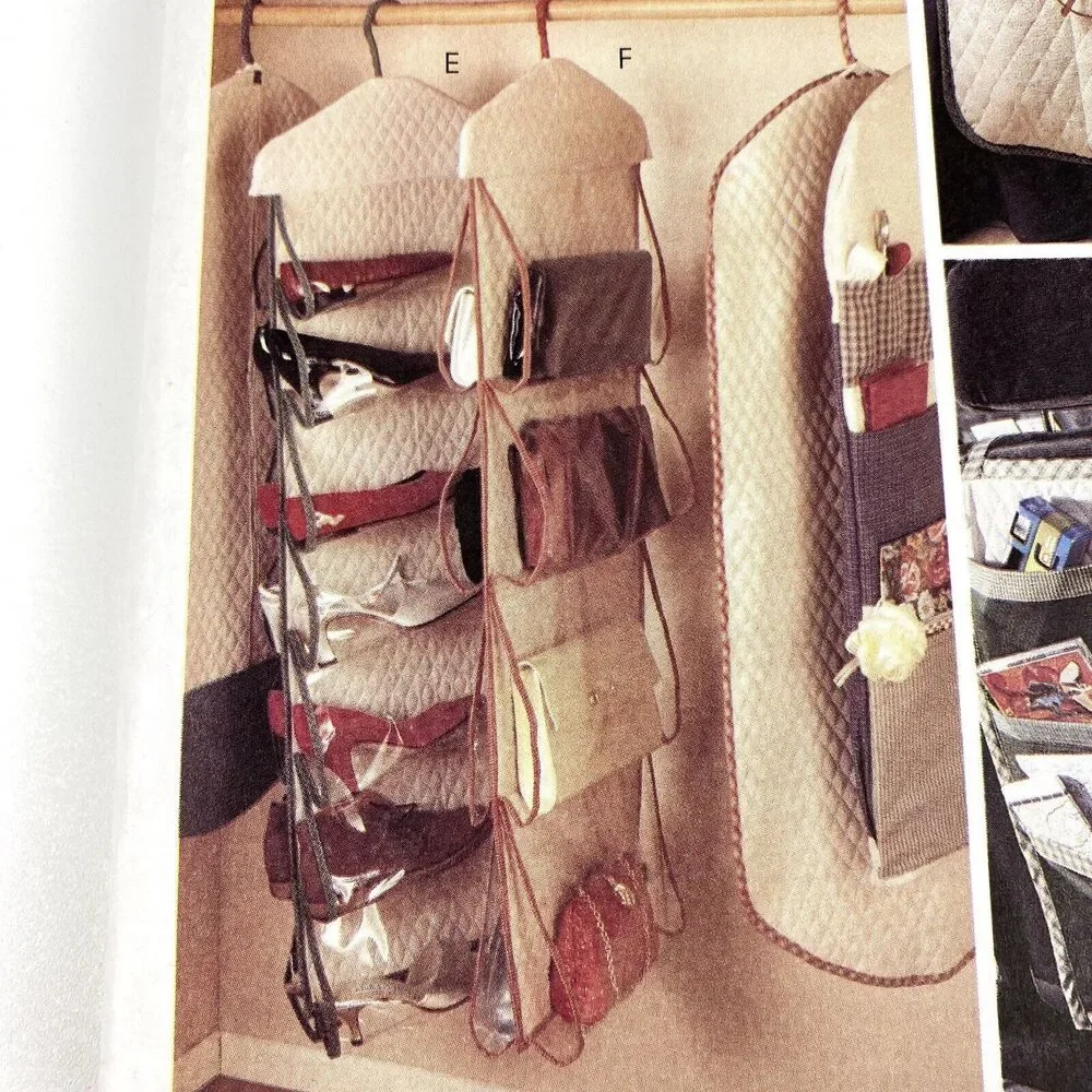 McCall’s 8260 Sewing Pattern Closet Organizers Garment Bag Shoes Purse Hanger